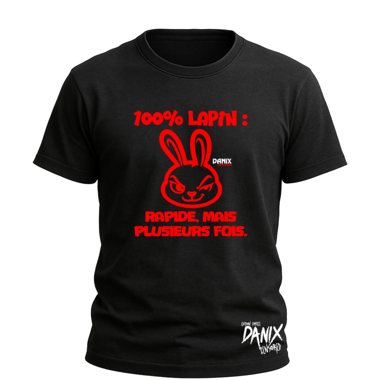 Tshirt Lapin Insolent 100% Lapin: rapide mais plusieur fois
